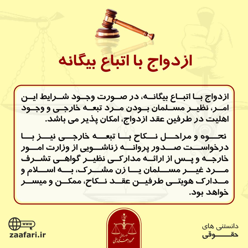 ازدواج با اتباع بیگانه