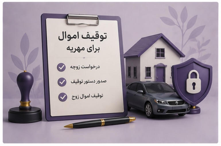 توقیف اموال برای مهریه